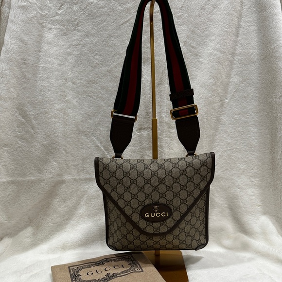 Gucci Neo Vintage Envelope Messenger GG Coated Canvas Medium   Authentic - Picture 2 of 14